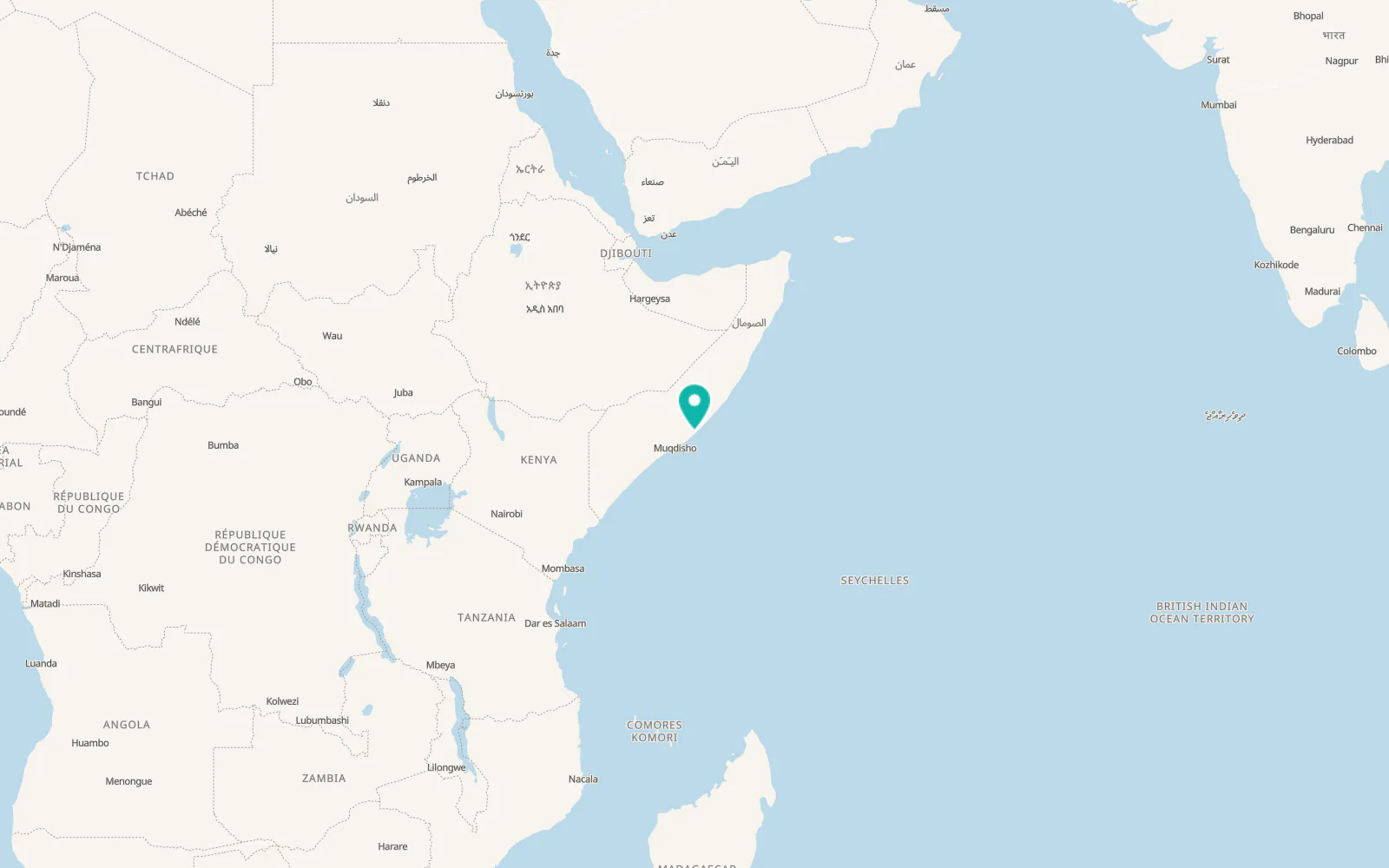 Map of Cadale