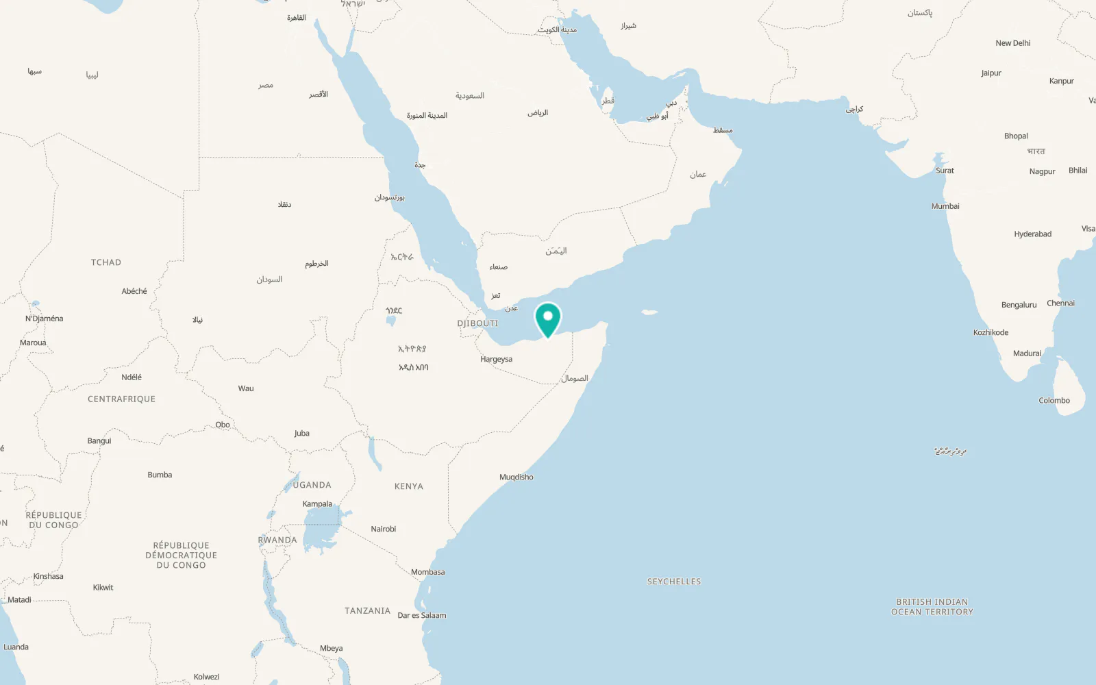 Map of Ceerigaabo