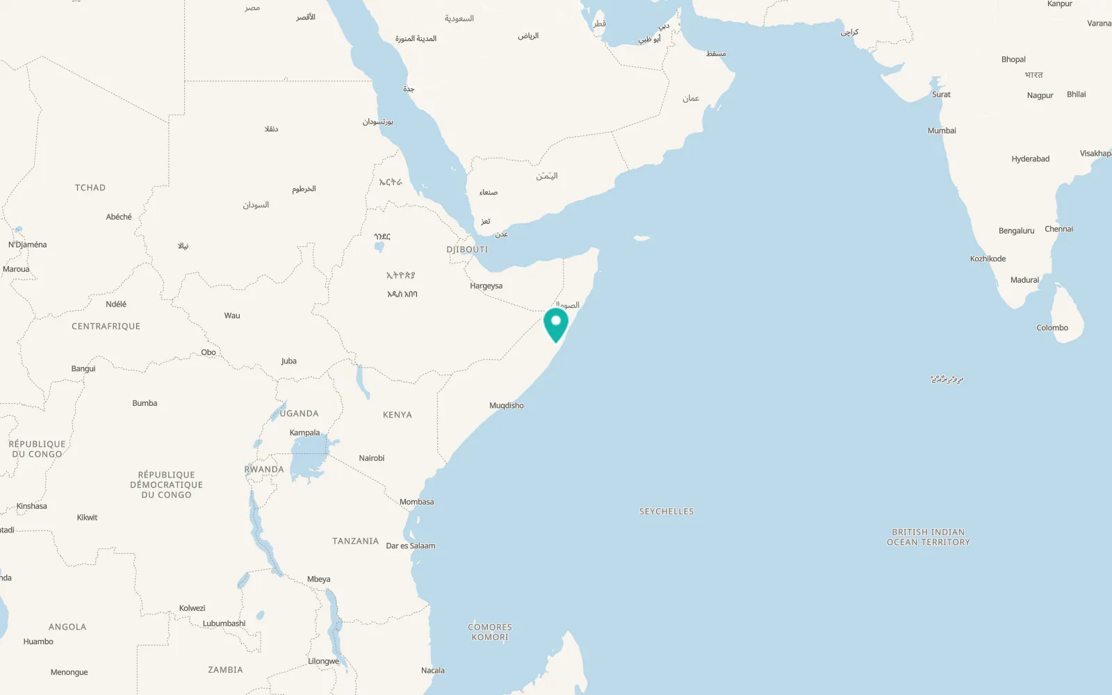 Map of Diga gaw