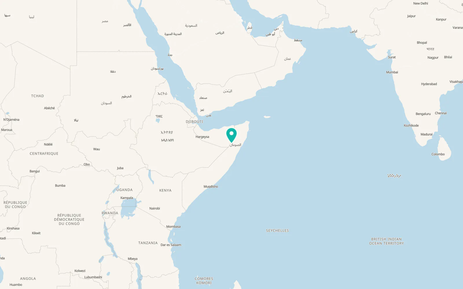 Map of Garoowe