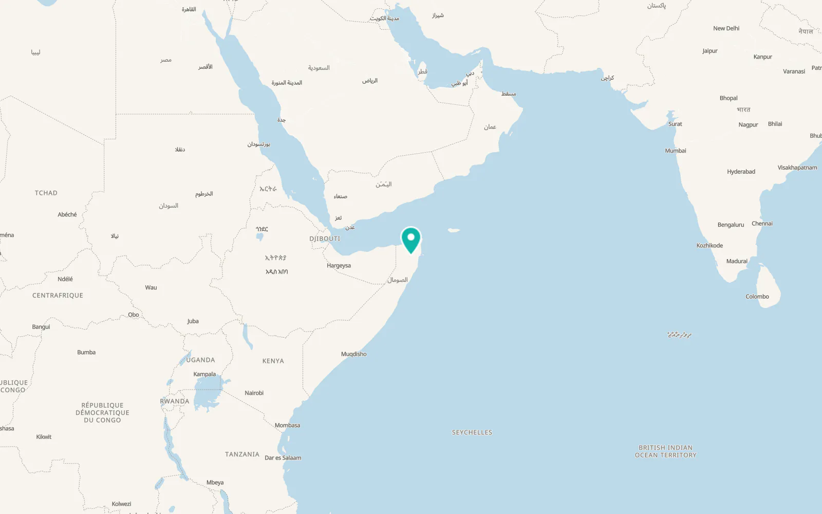 Map of Iskushuban