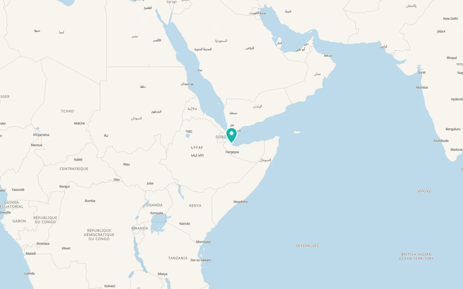 Map of Lughaye