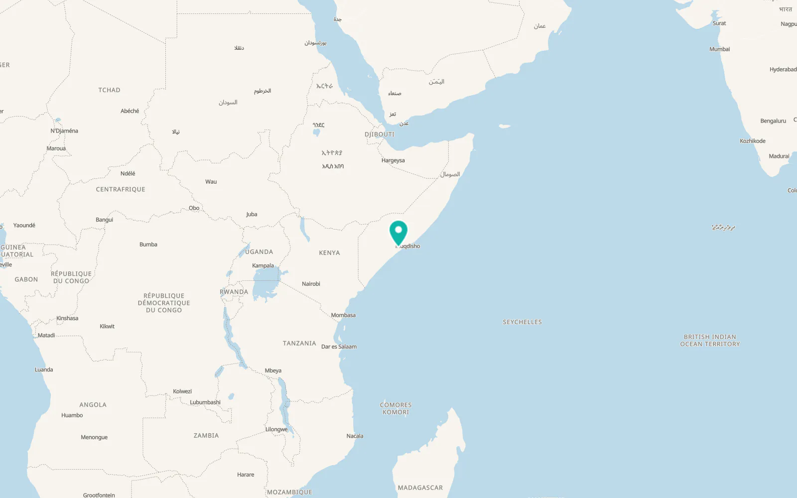 Map of Qoryooley