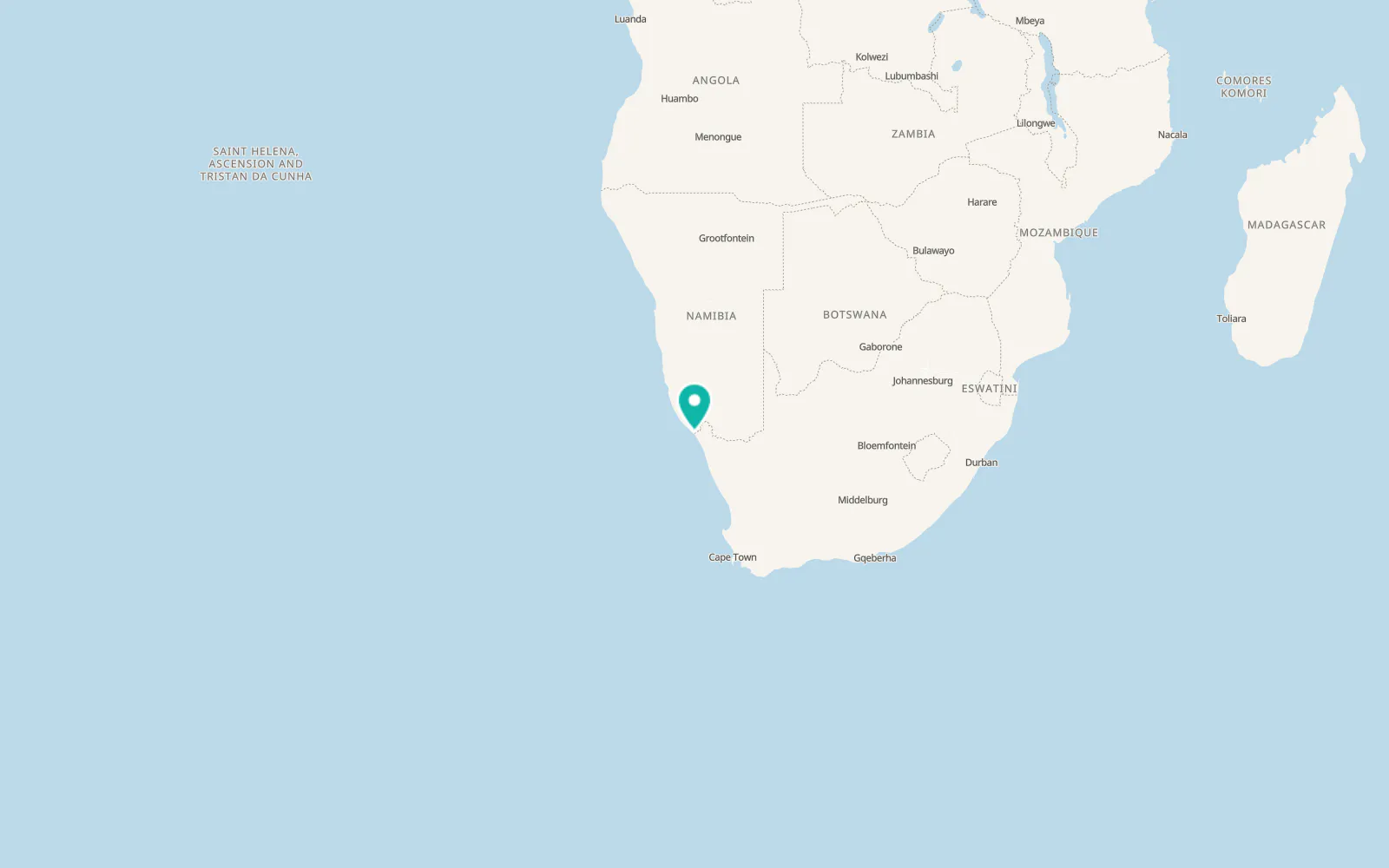 Map of Alexander Bay