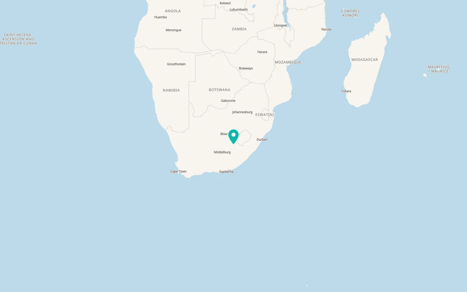 Map of Aliwal North