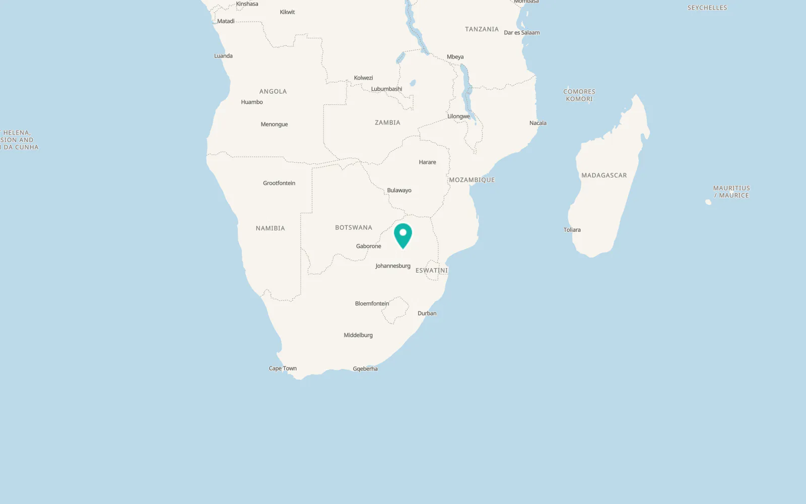 Map of Allemansdrif