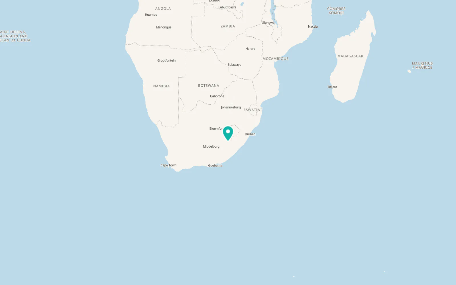 Map of Barkly East