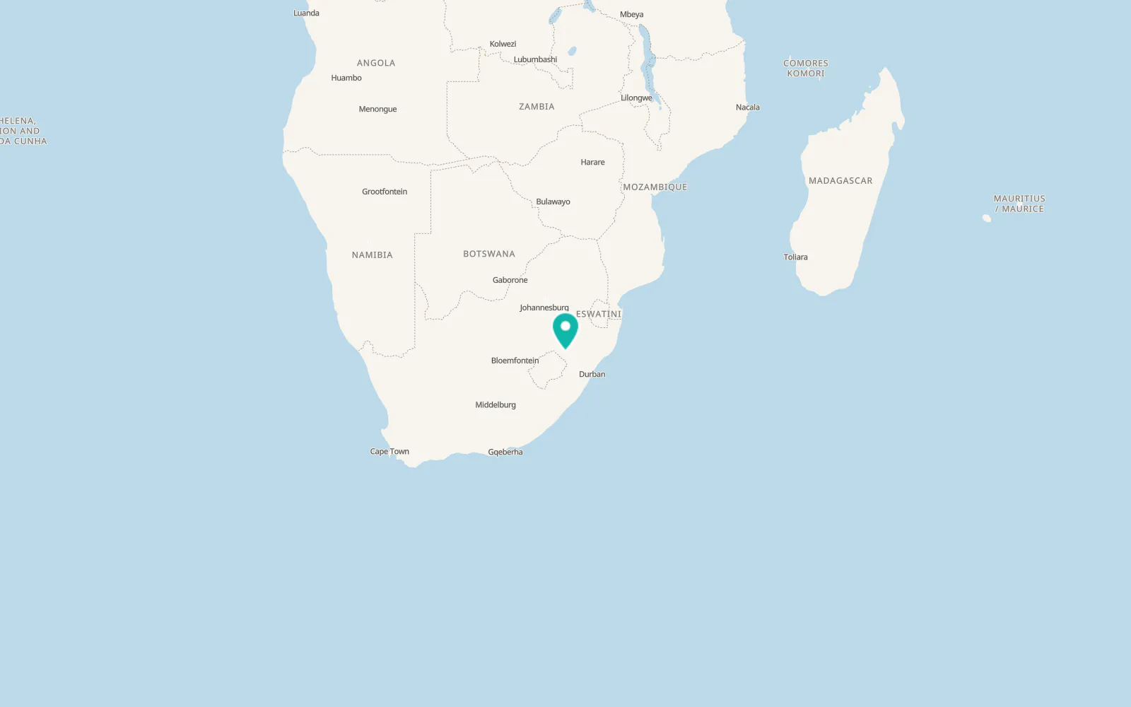 Map of Bergville