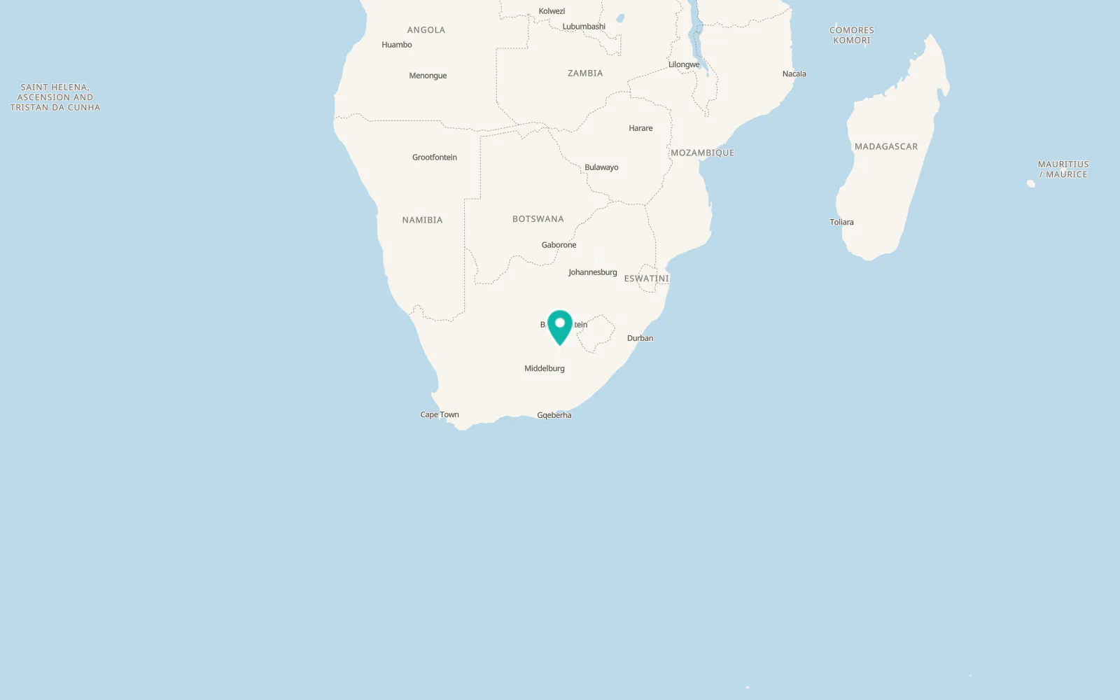 Map of Bethulie