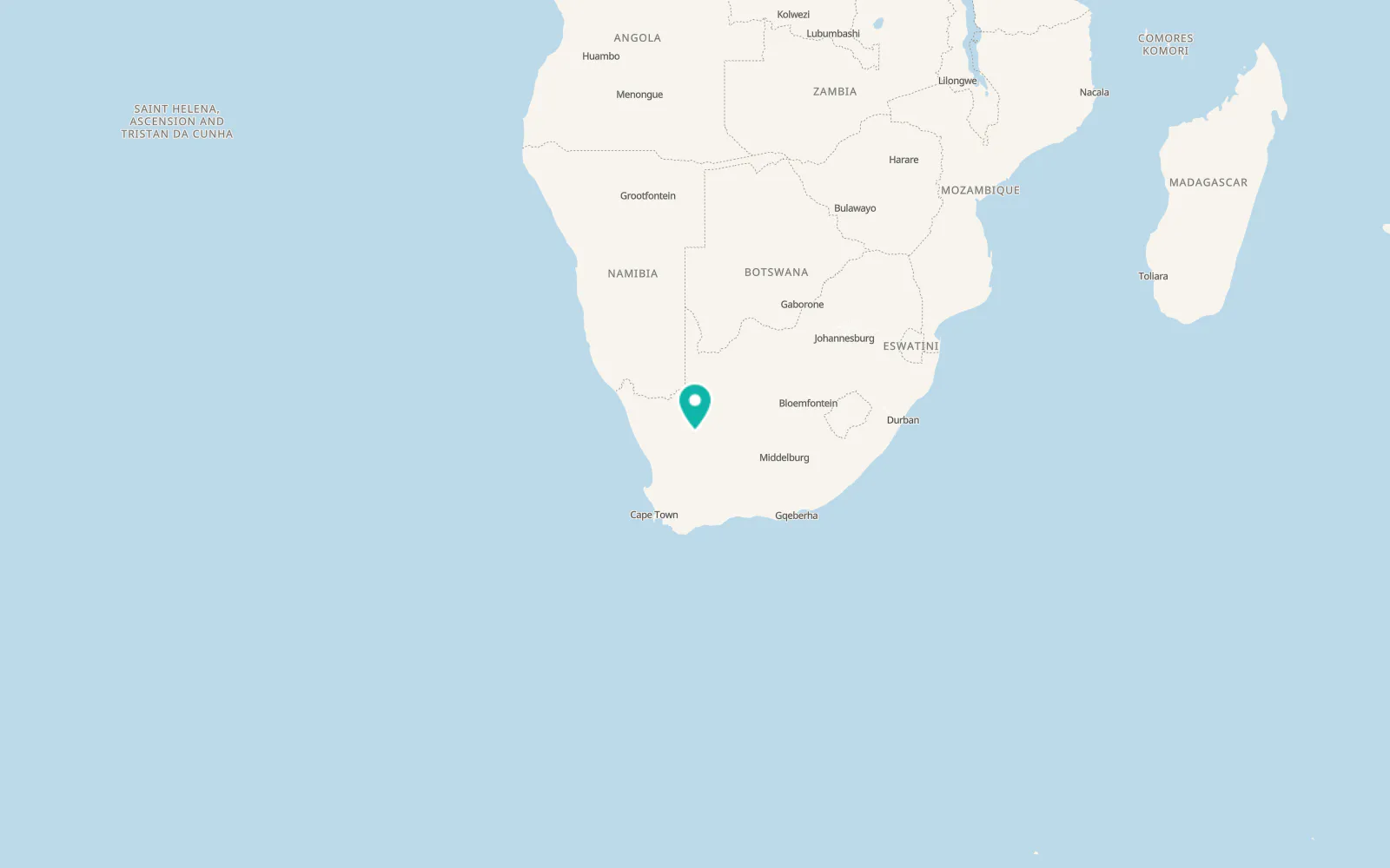 Map of Brandvlei