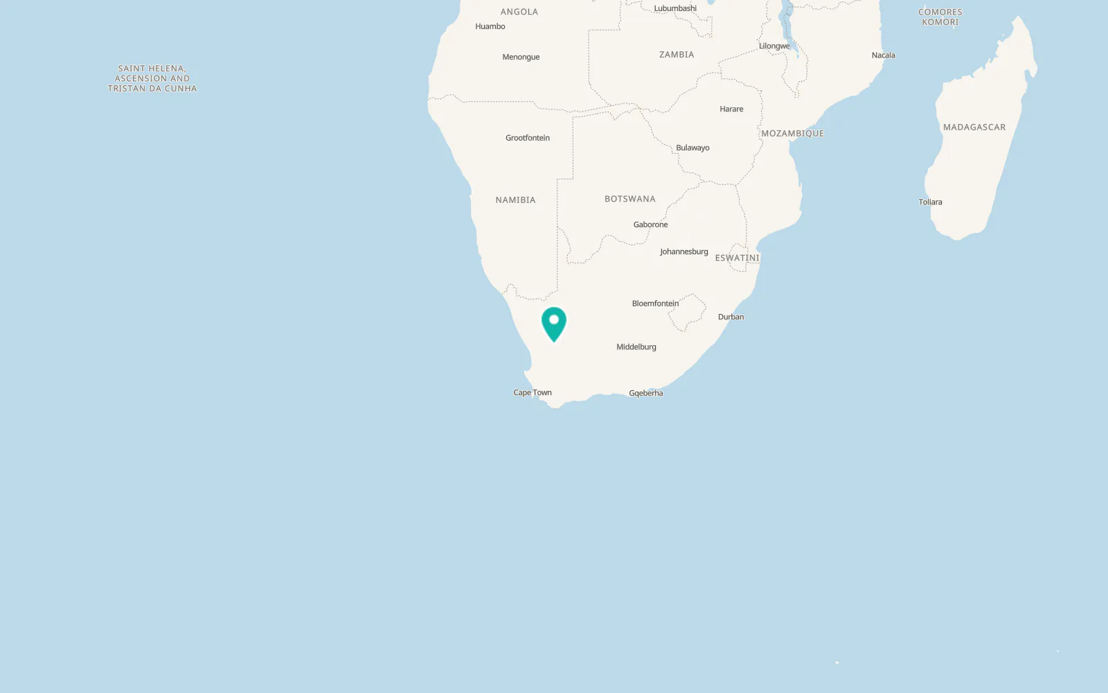 Map of Calvinia