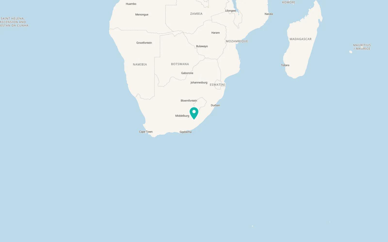 Map of Cathcart