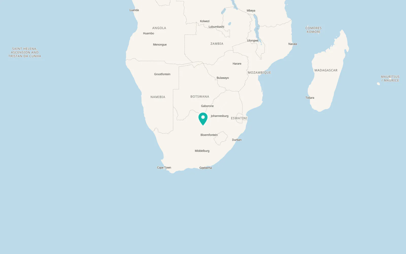 Map of Christiana