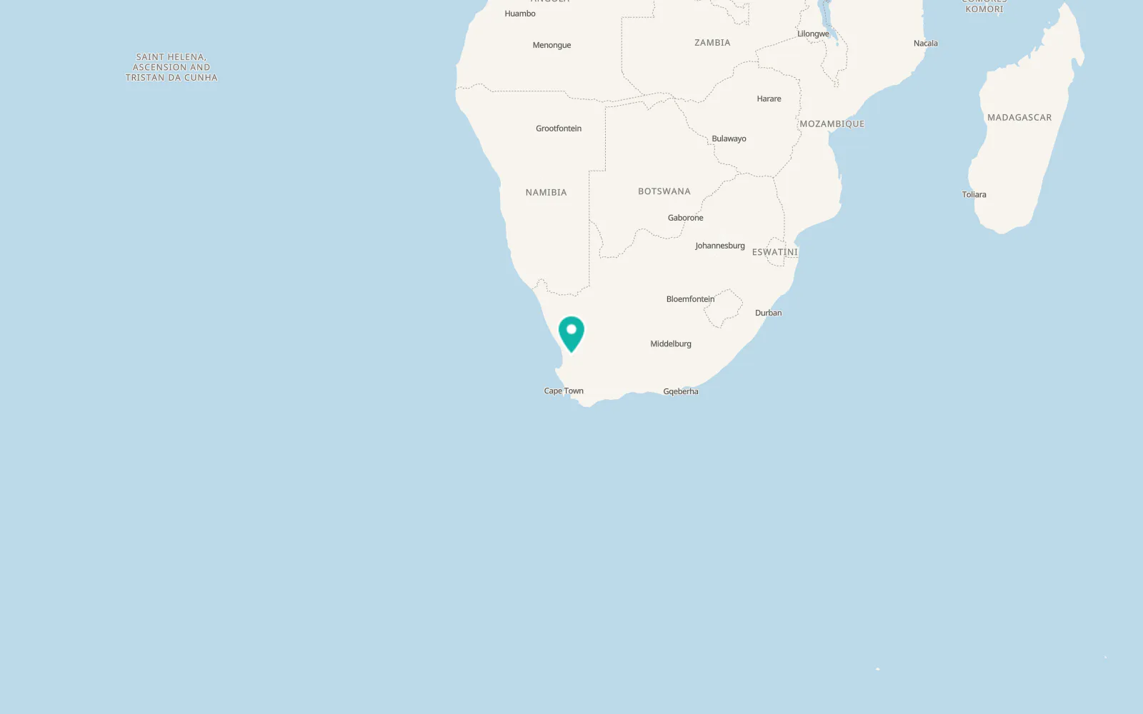 Map of Clanwilliam