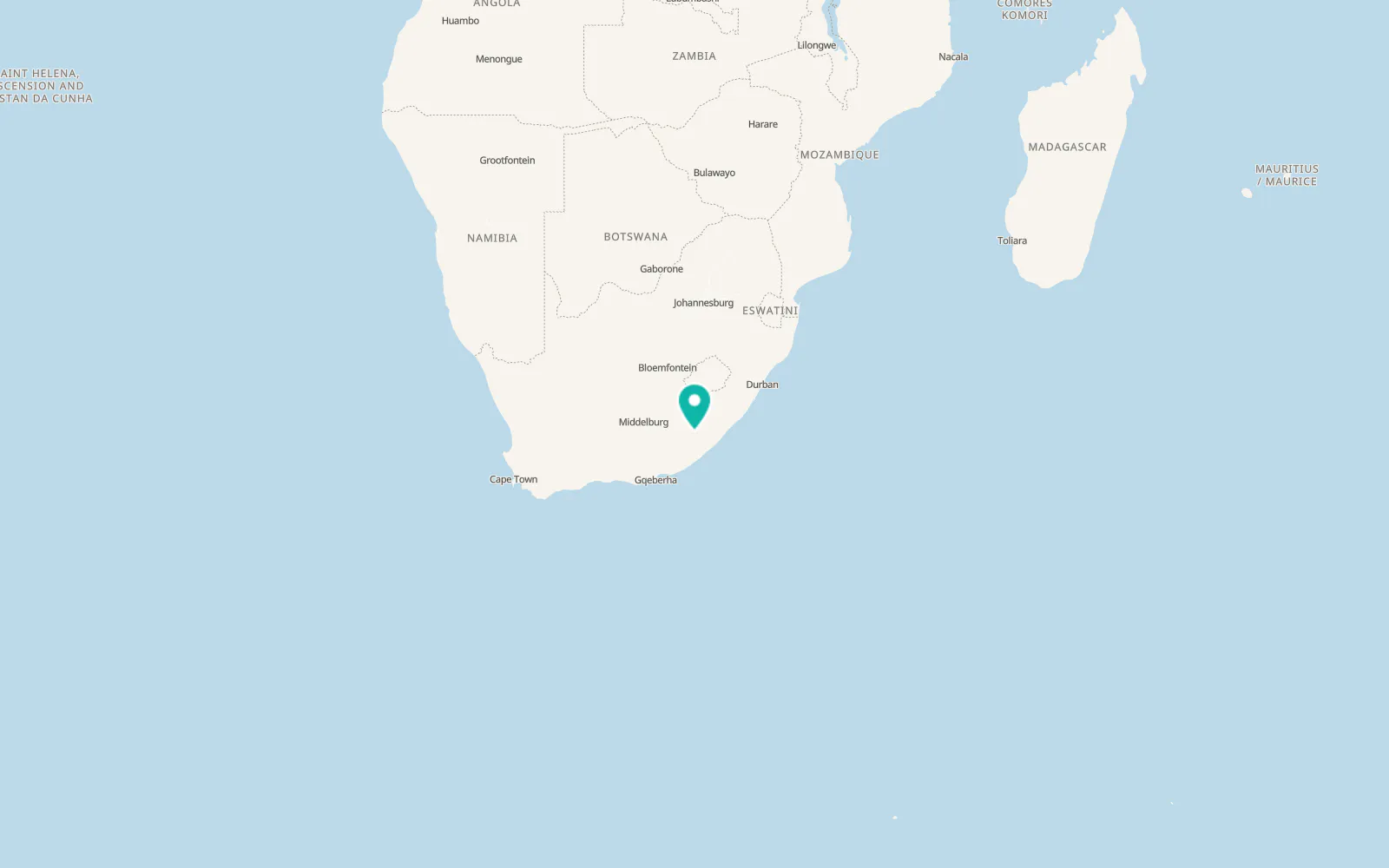 Map of Cofimvaba