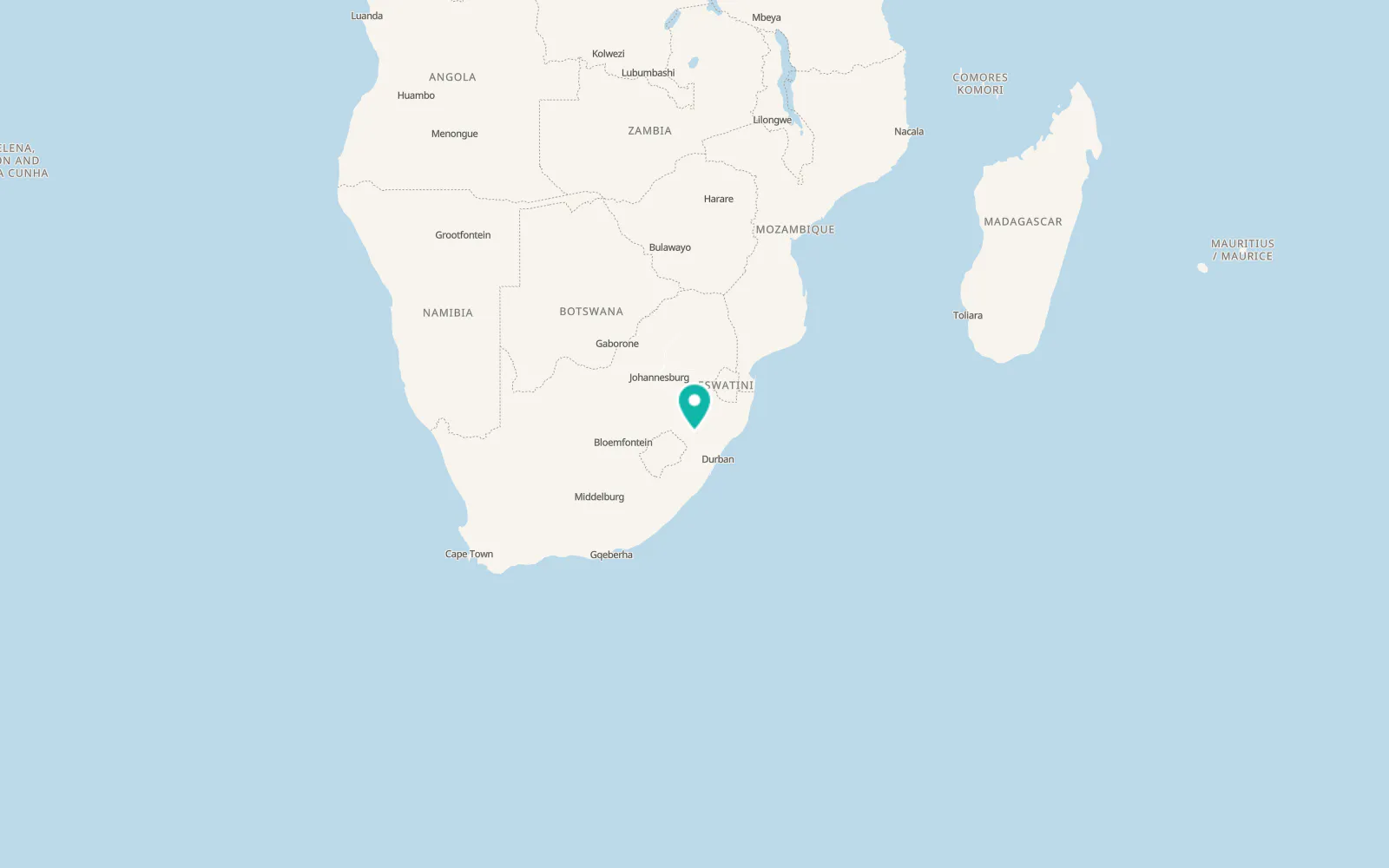 Map of Colenso