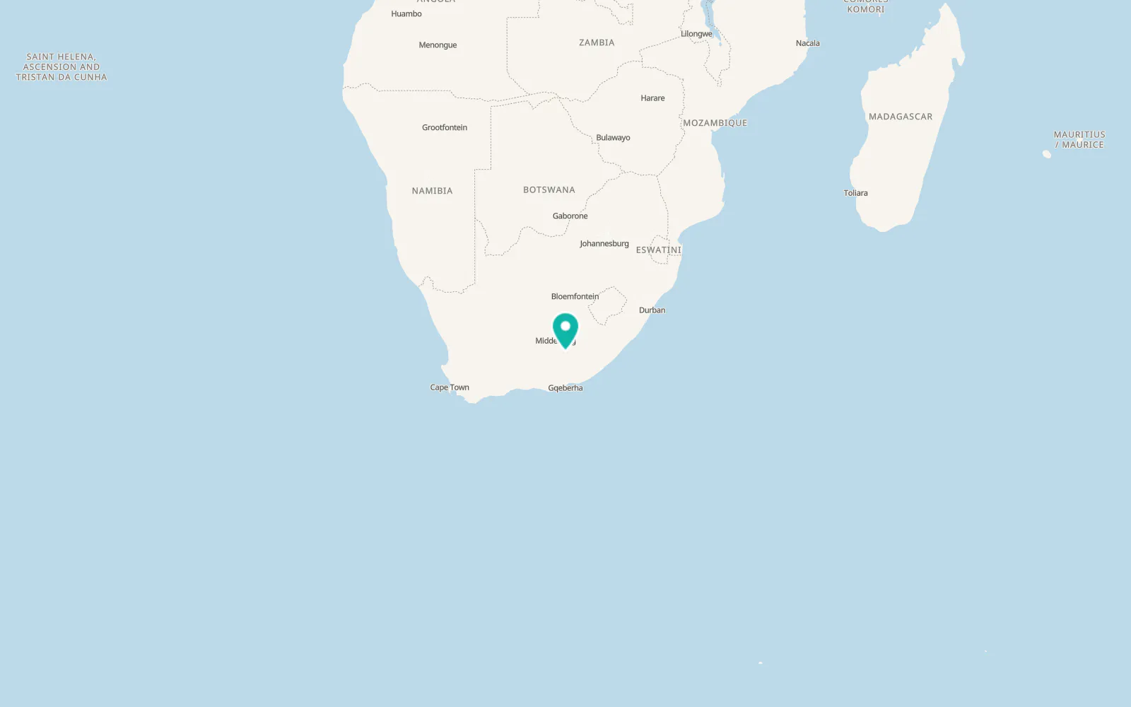Map of Cradock