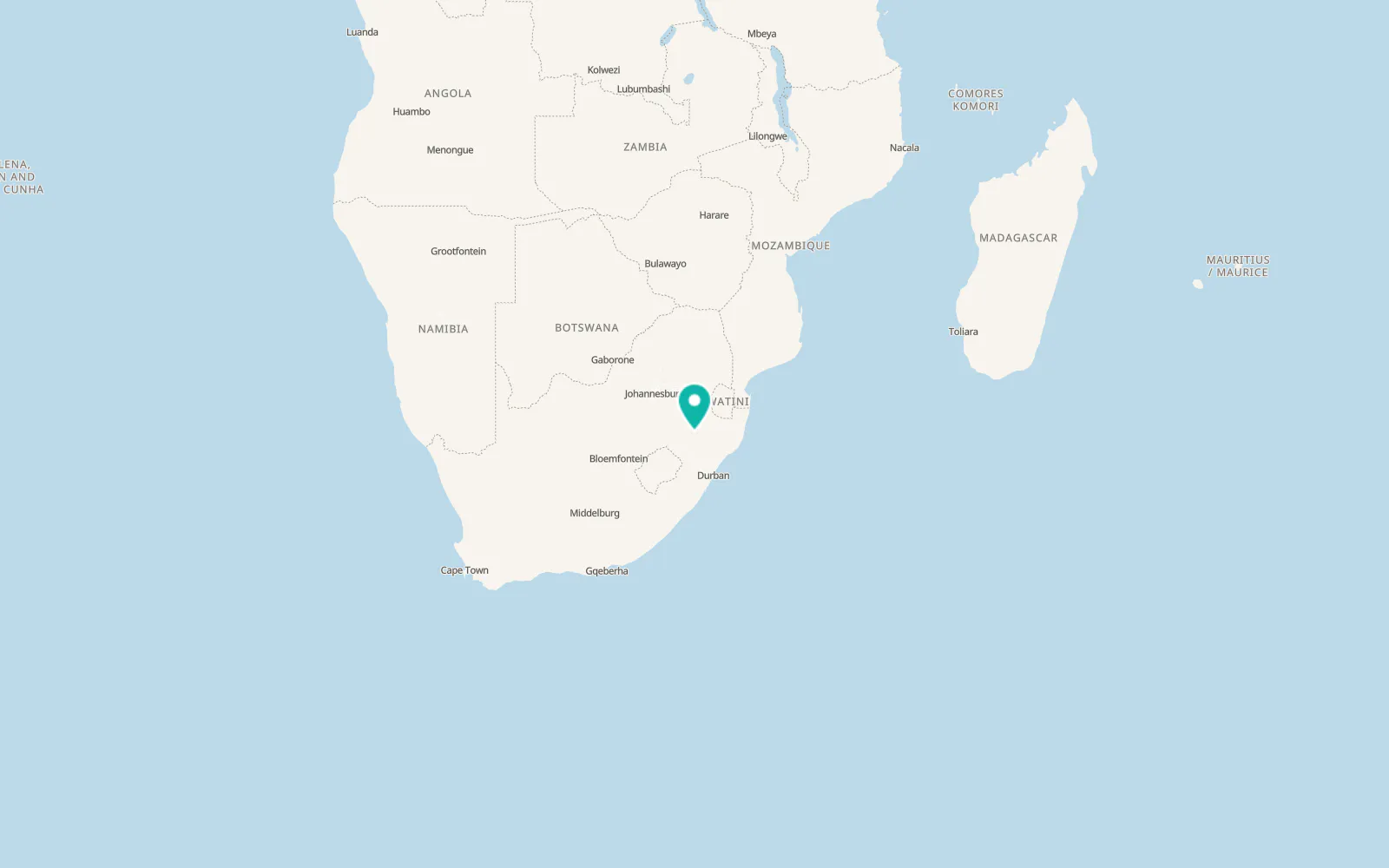 Map of Dannhauser