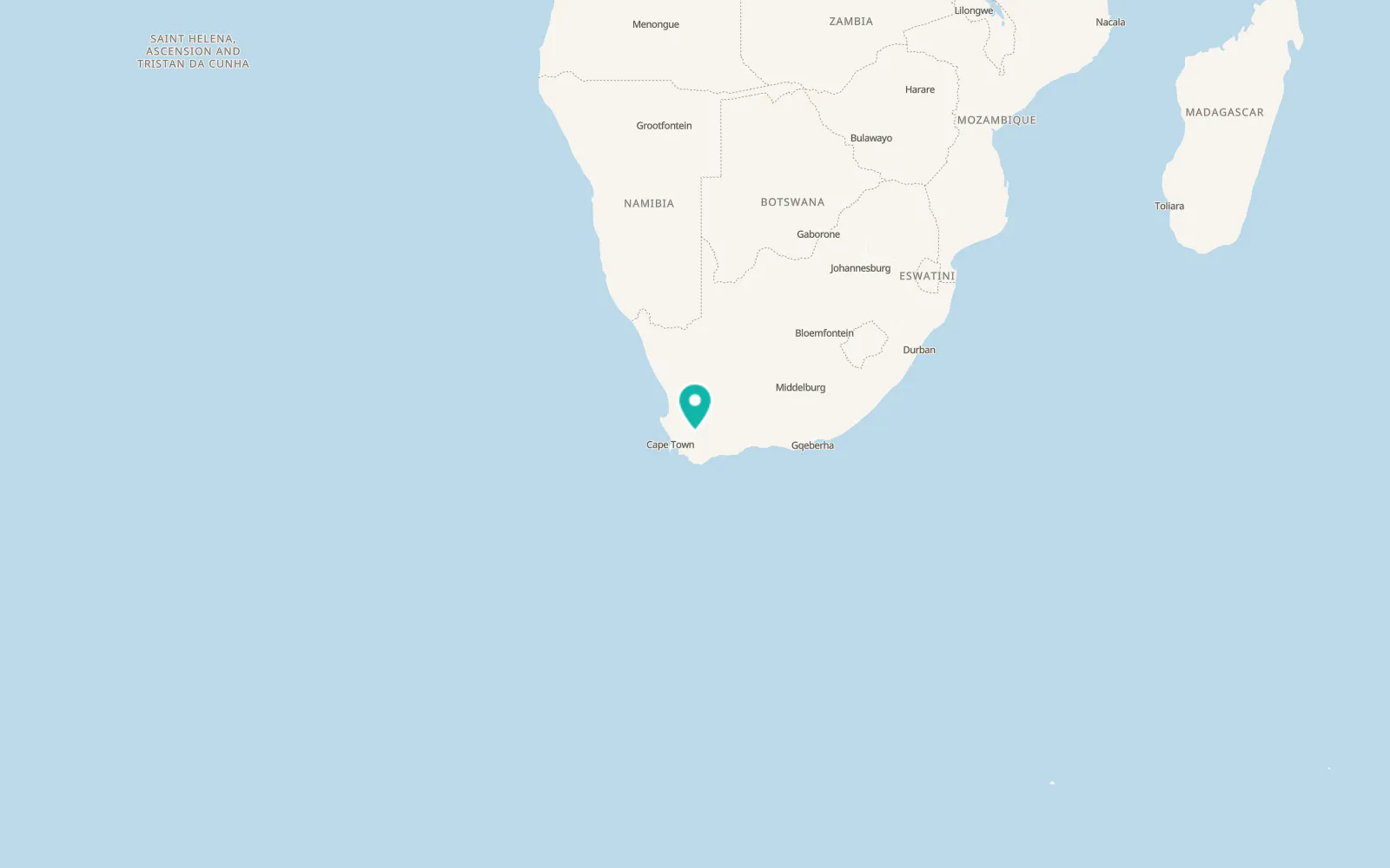 Map of De Doorns