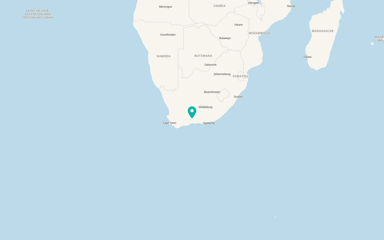 Map of De Rust