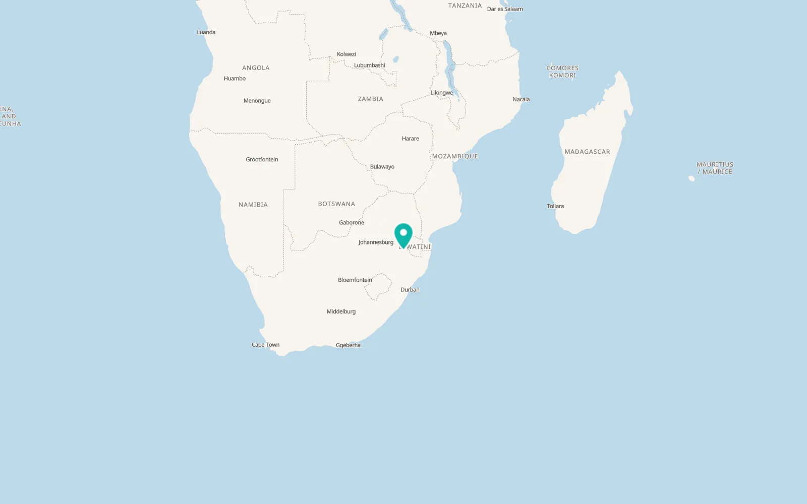 Map of Driefontein