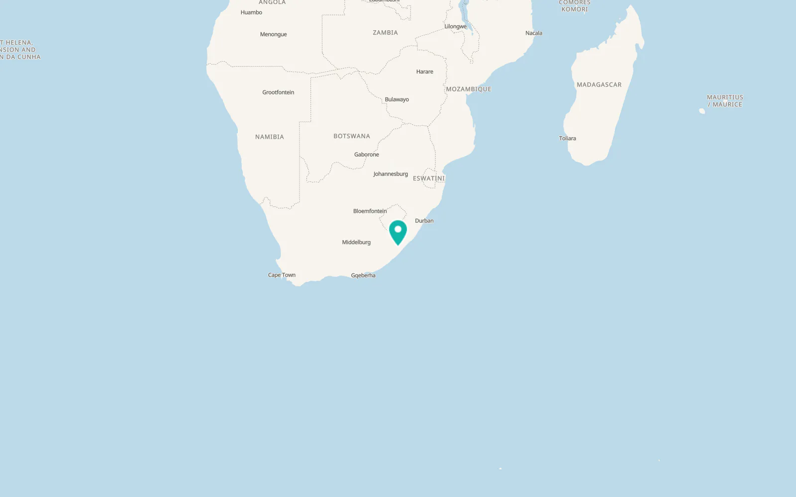 Map of Elliotdale