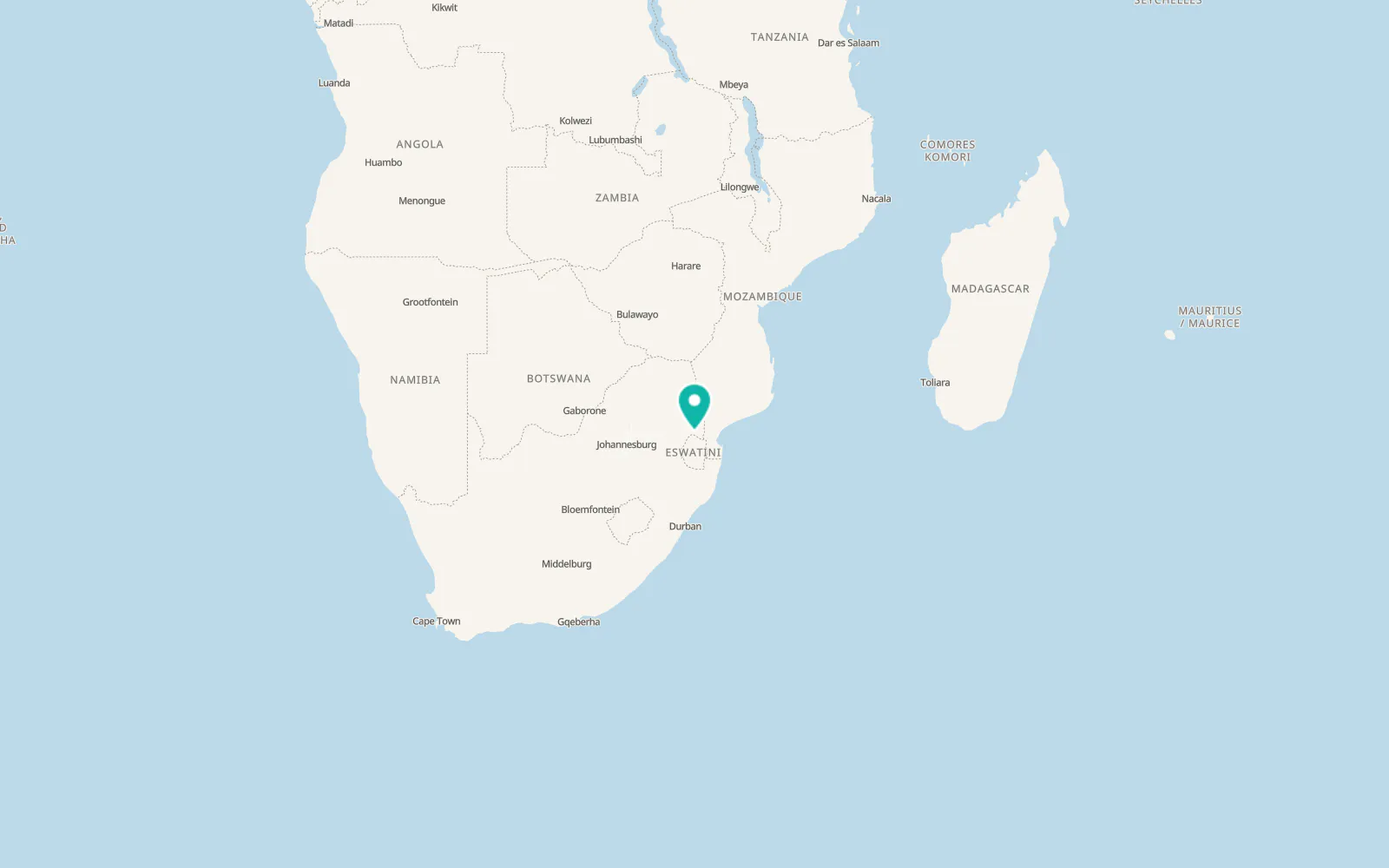 Map of Embhojeni