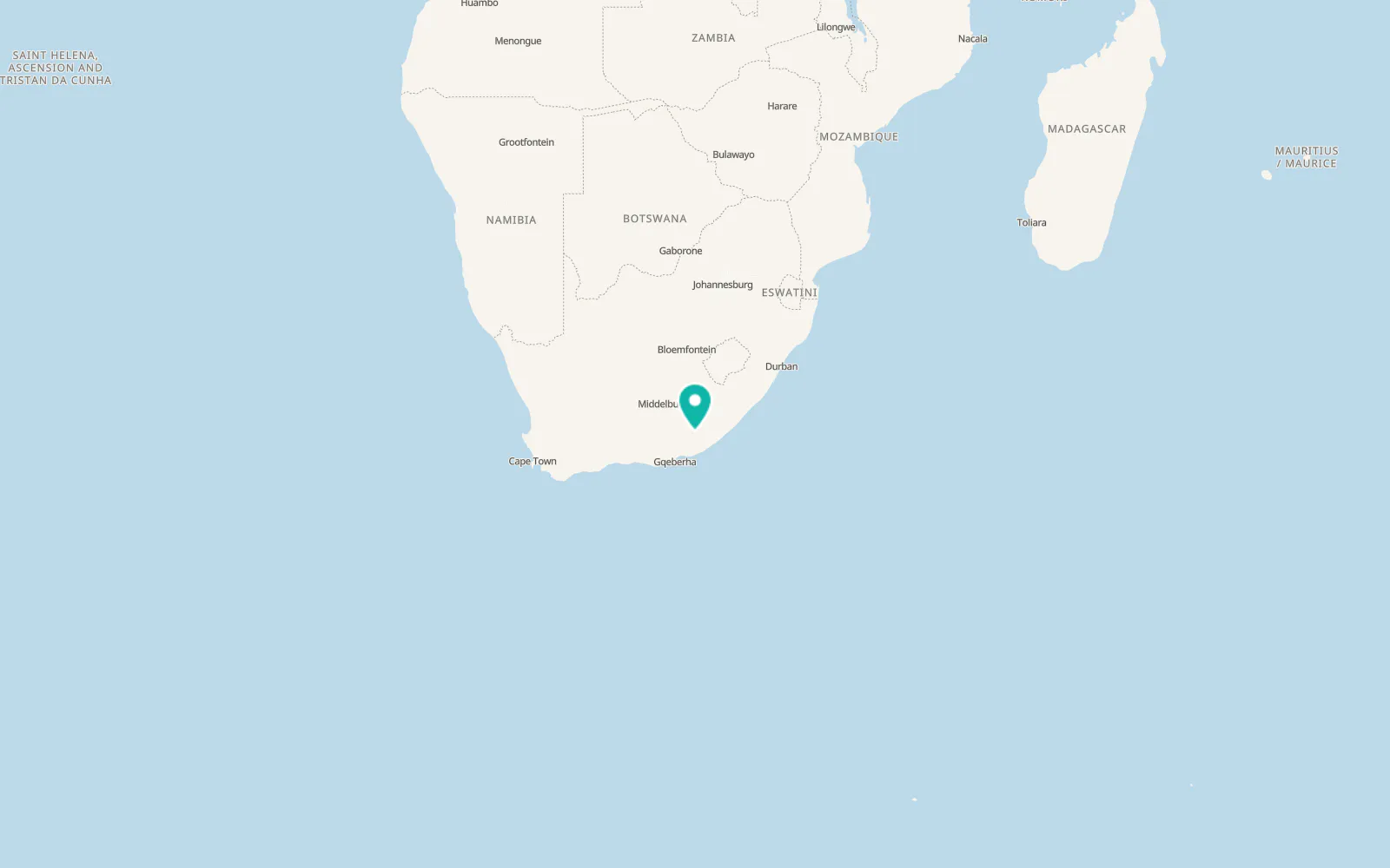 Map of Fort Beaufort