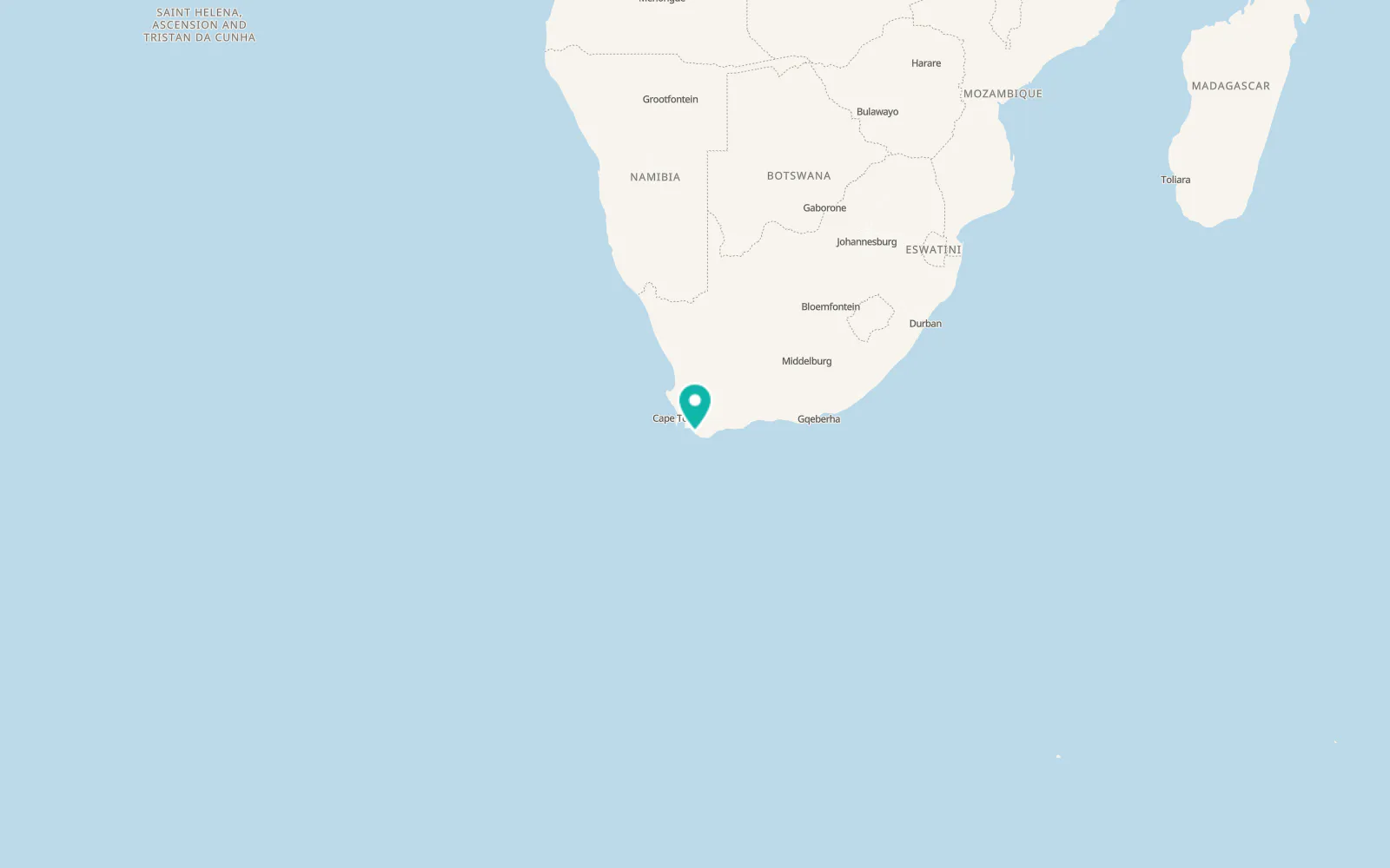 Map of Gansbaai