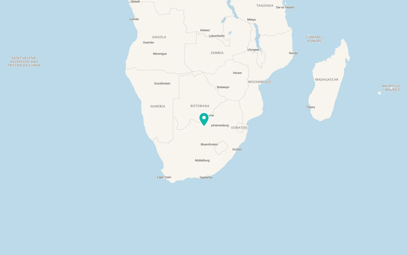 Map of Geysdorp