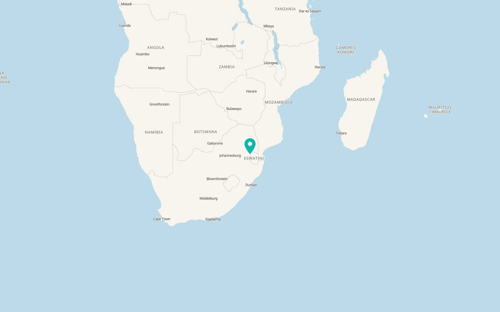 Map of Glenmore