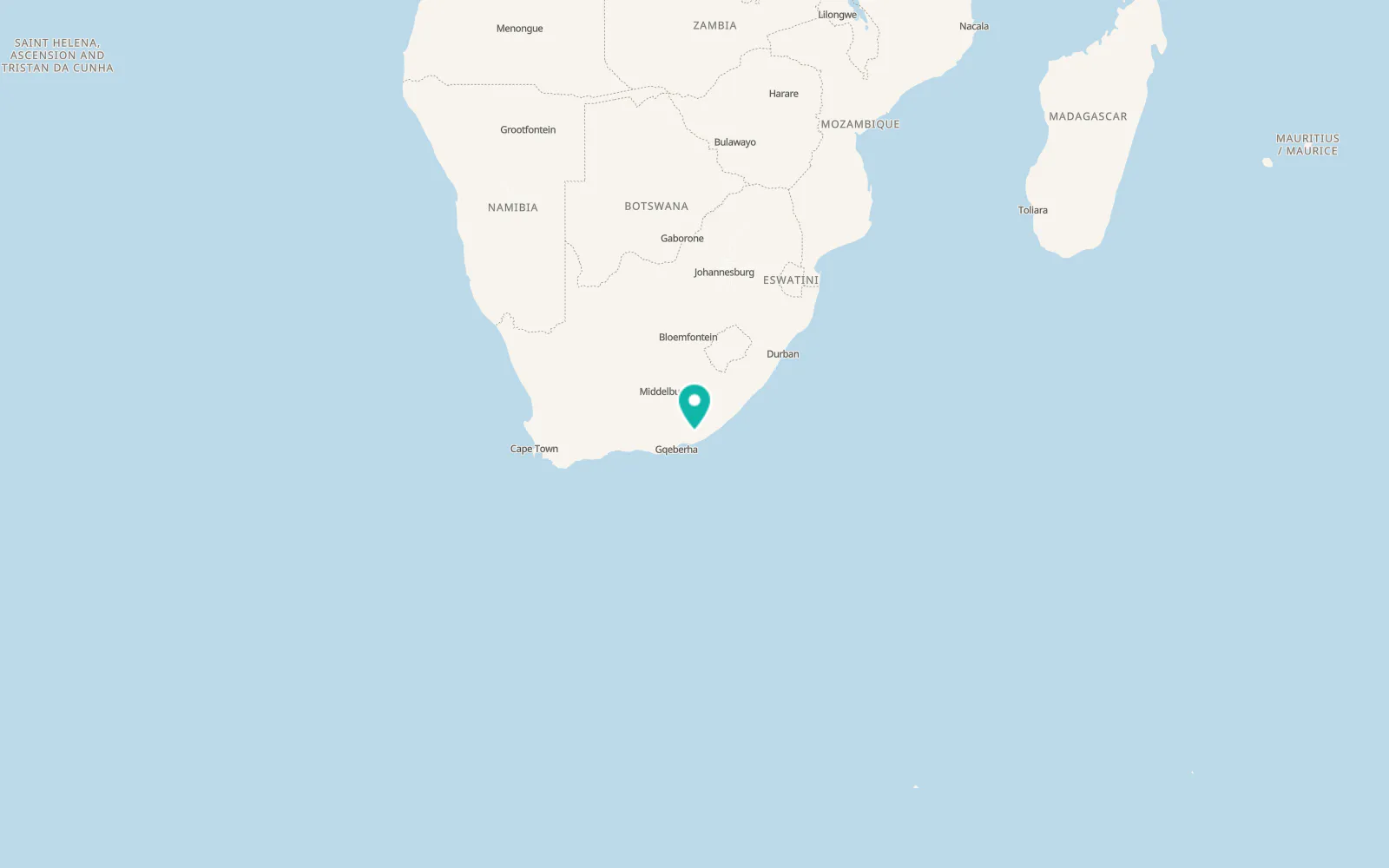 Map of Grahamstown