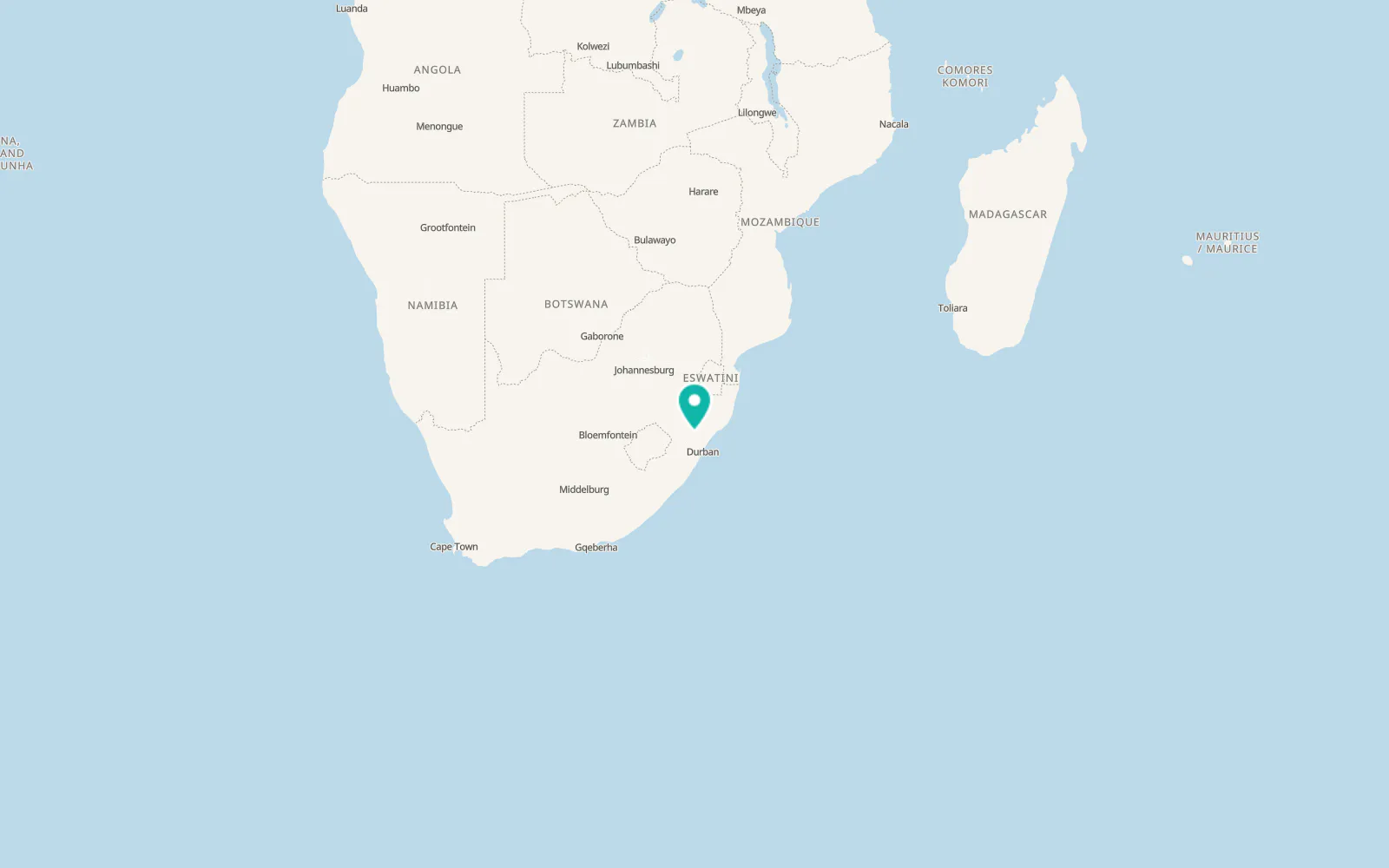 Map of Greytown