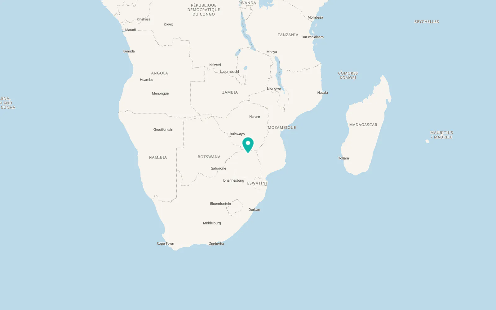 Map of Ha-Mavhunga