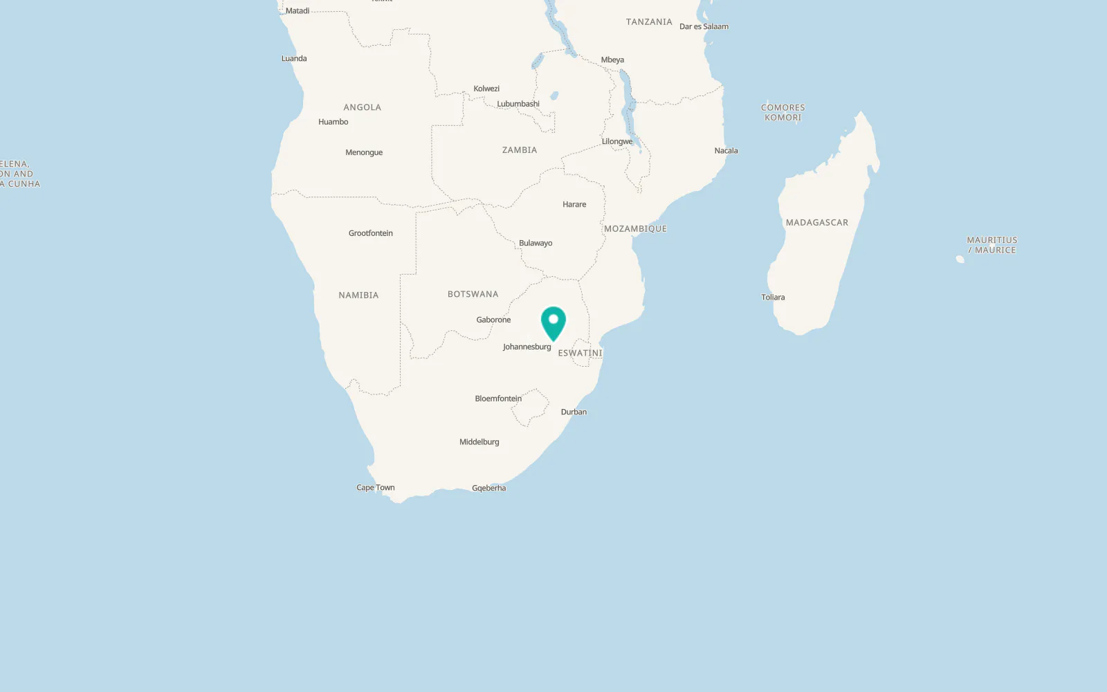 Map of Hendrina