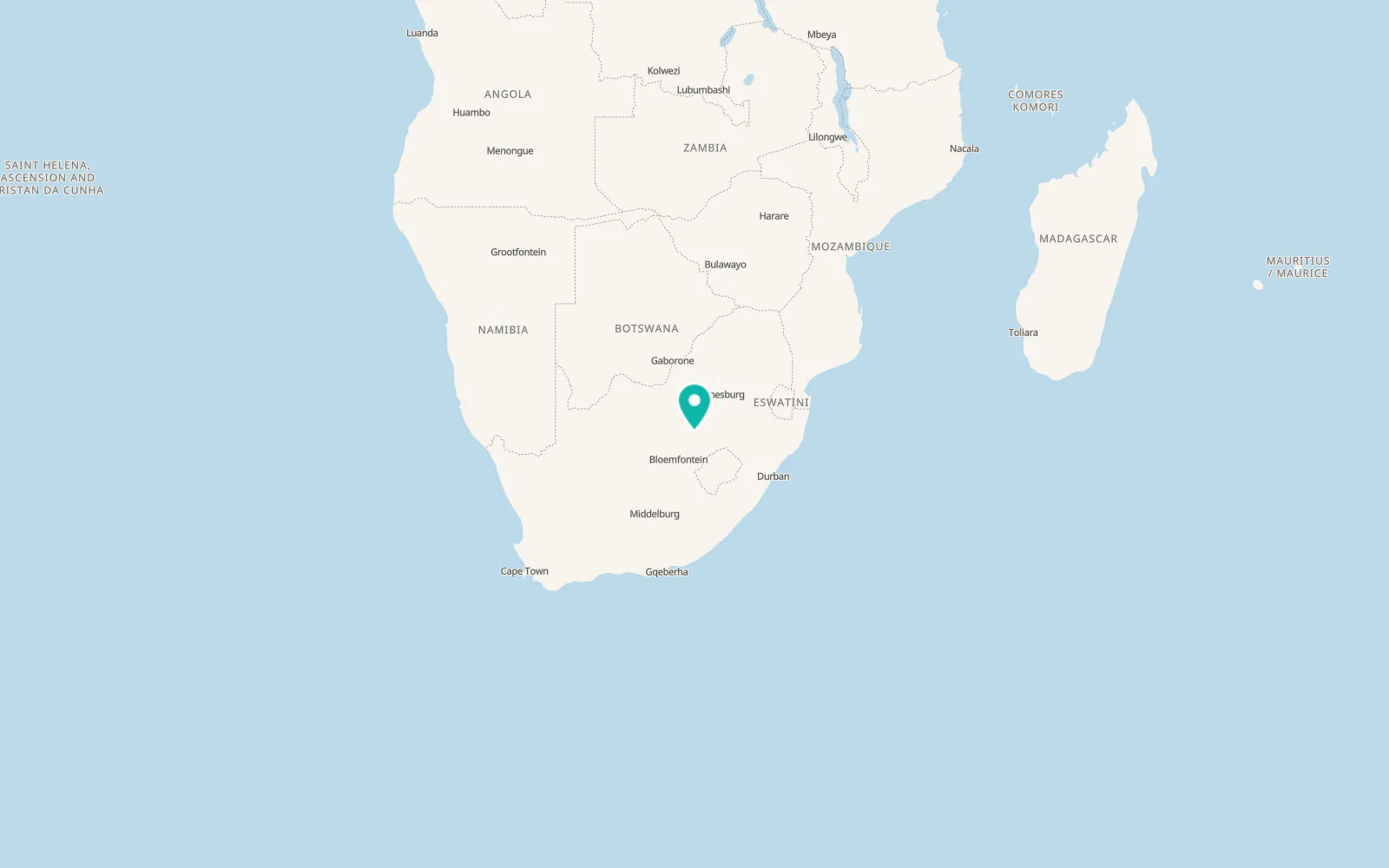 Map of Hennenman