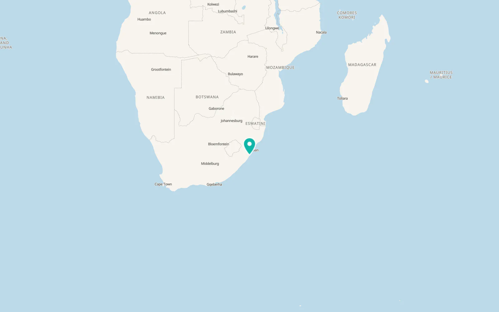 Map of Hibberdene