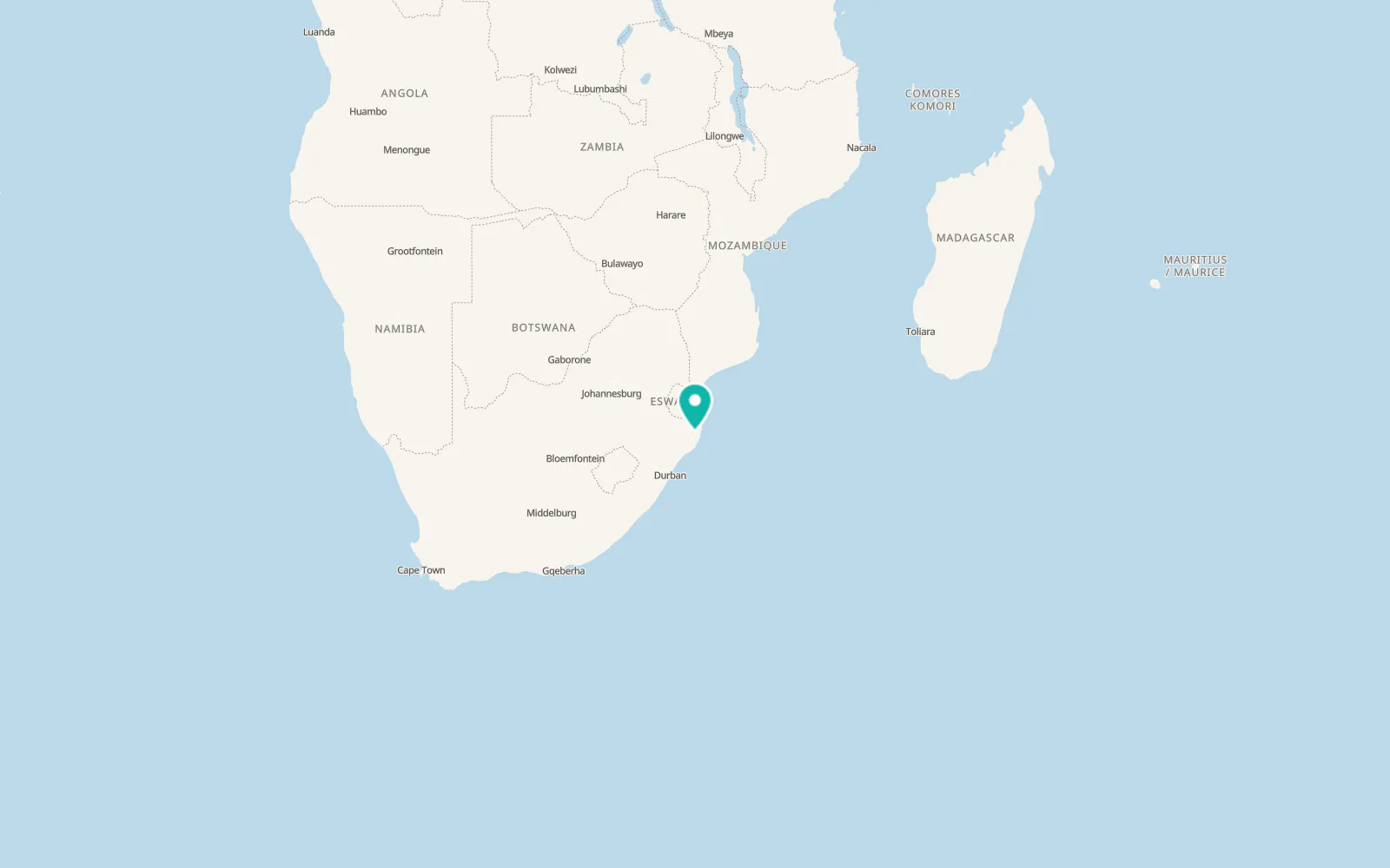 Map of Hluhluwe