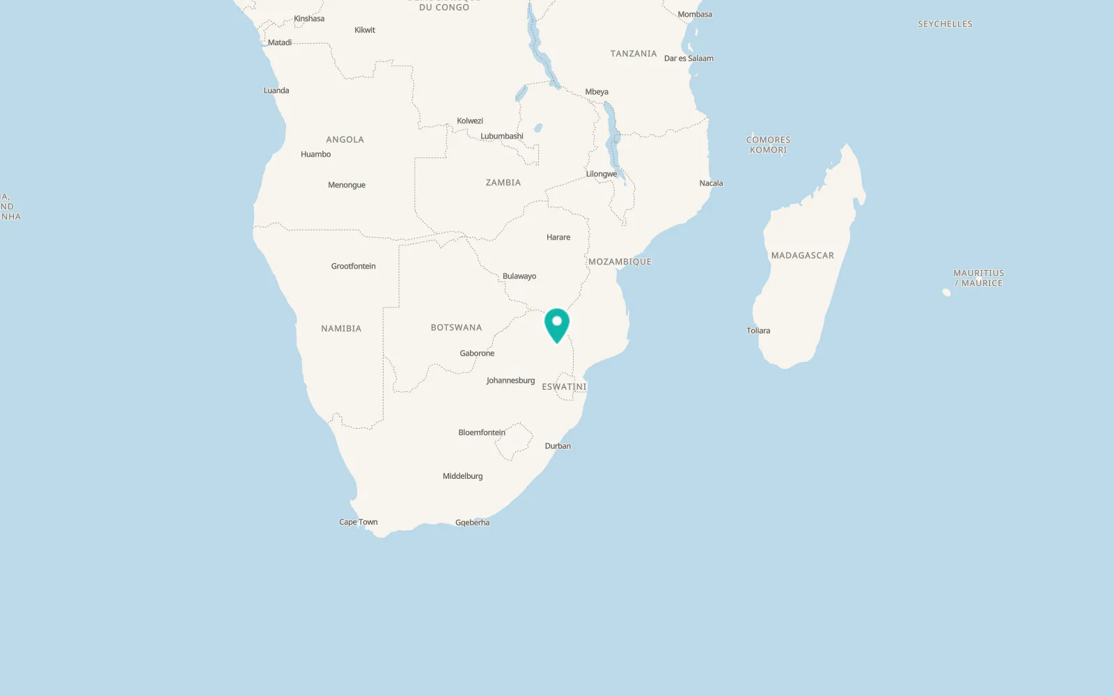 Map of Hoedspruit
