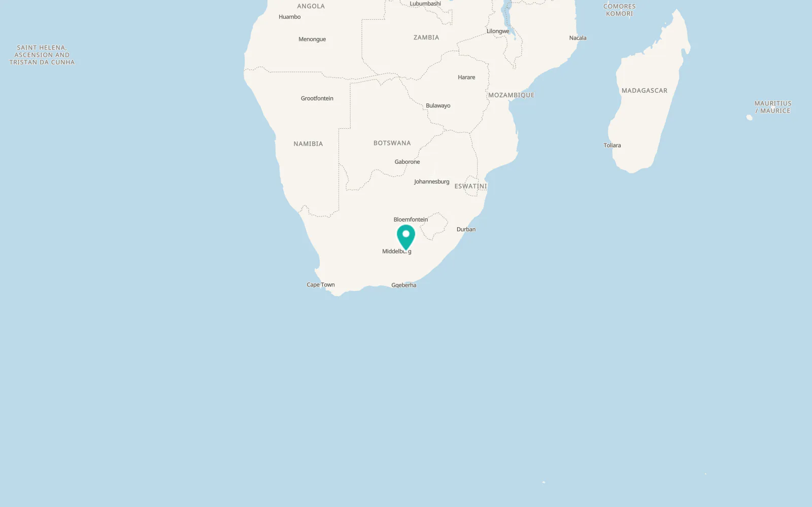 Map of Hofmeyr