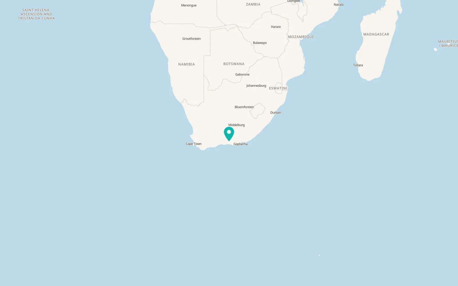 Map of Joubertina