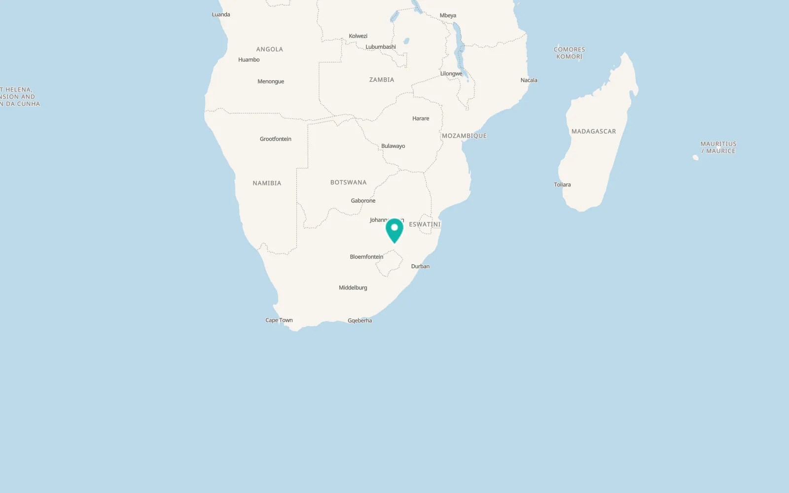 Map of Kestell