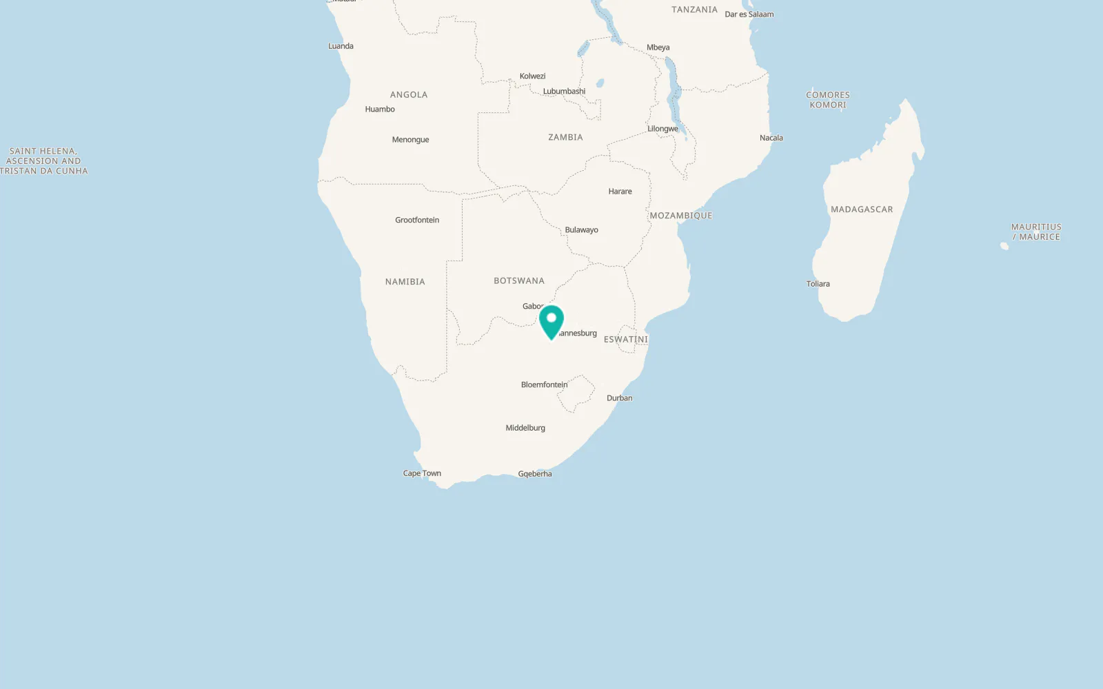 Map of Klerksdorp