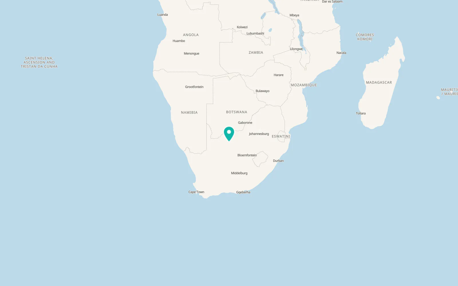 Map of Kuruman