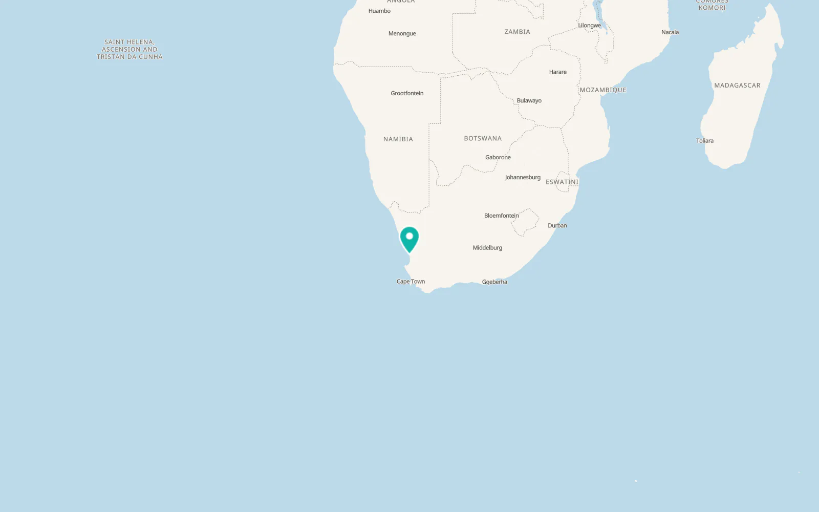 Map of Lamberts Bay