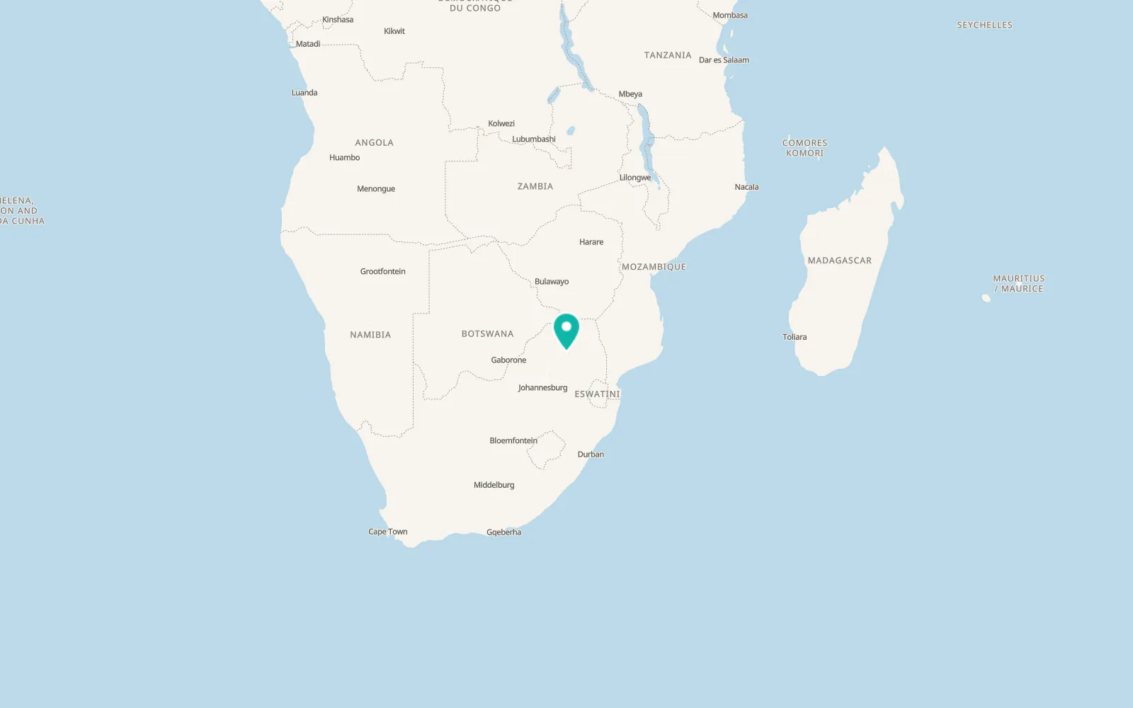 Map of Lebowakgomo