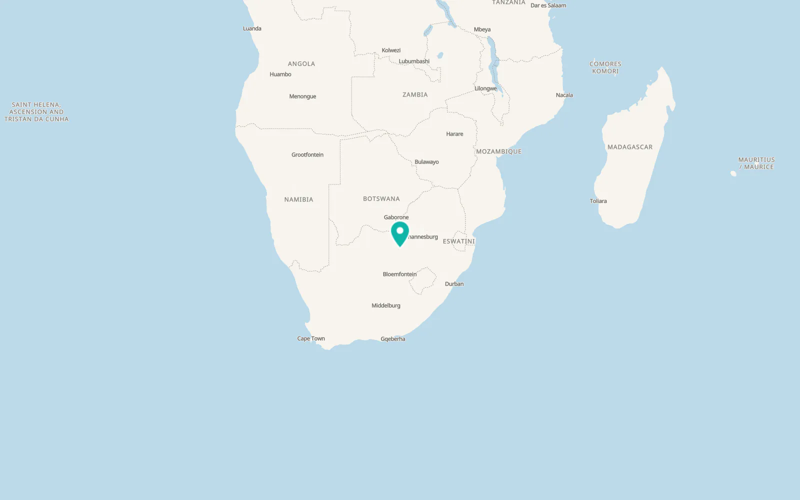 Map of Leeudoringstad