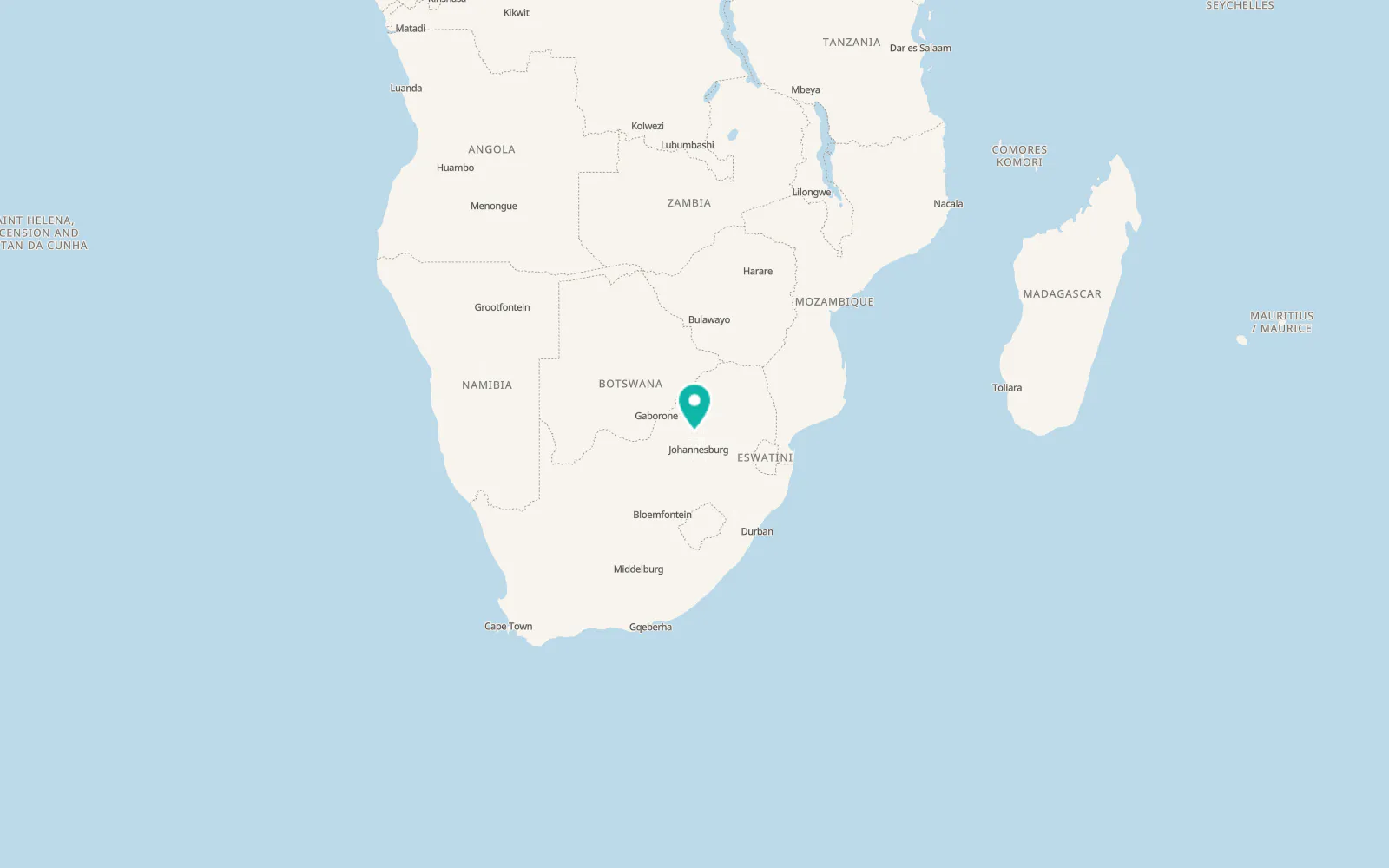 Map of Letlhabile