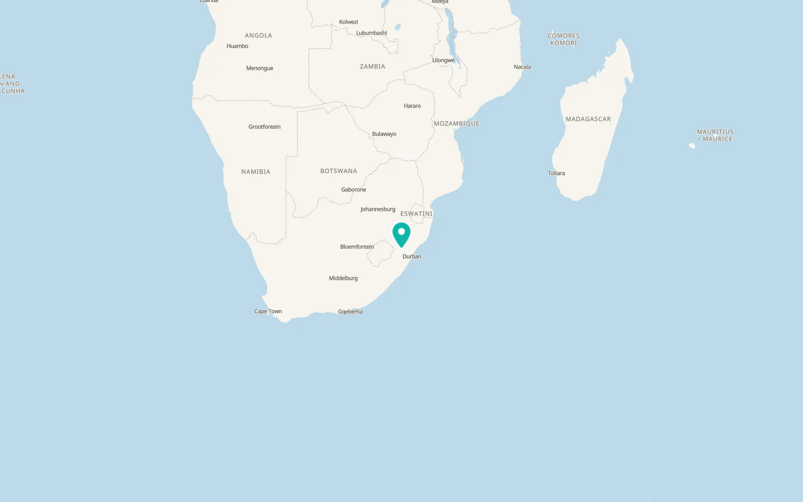 Map of Lidgetton