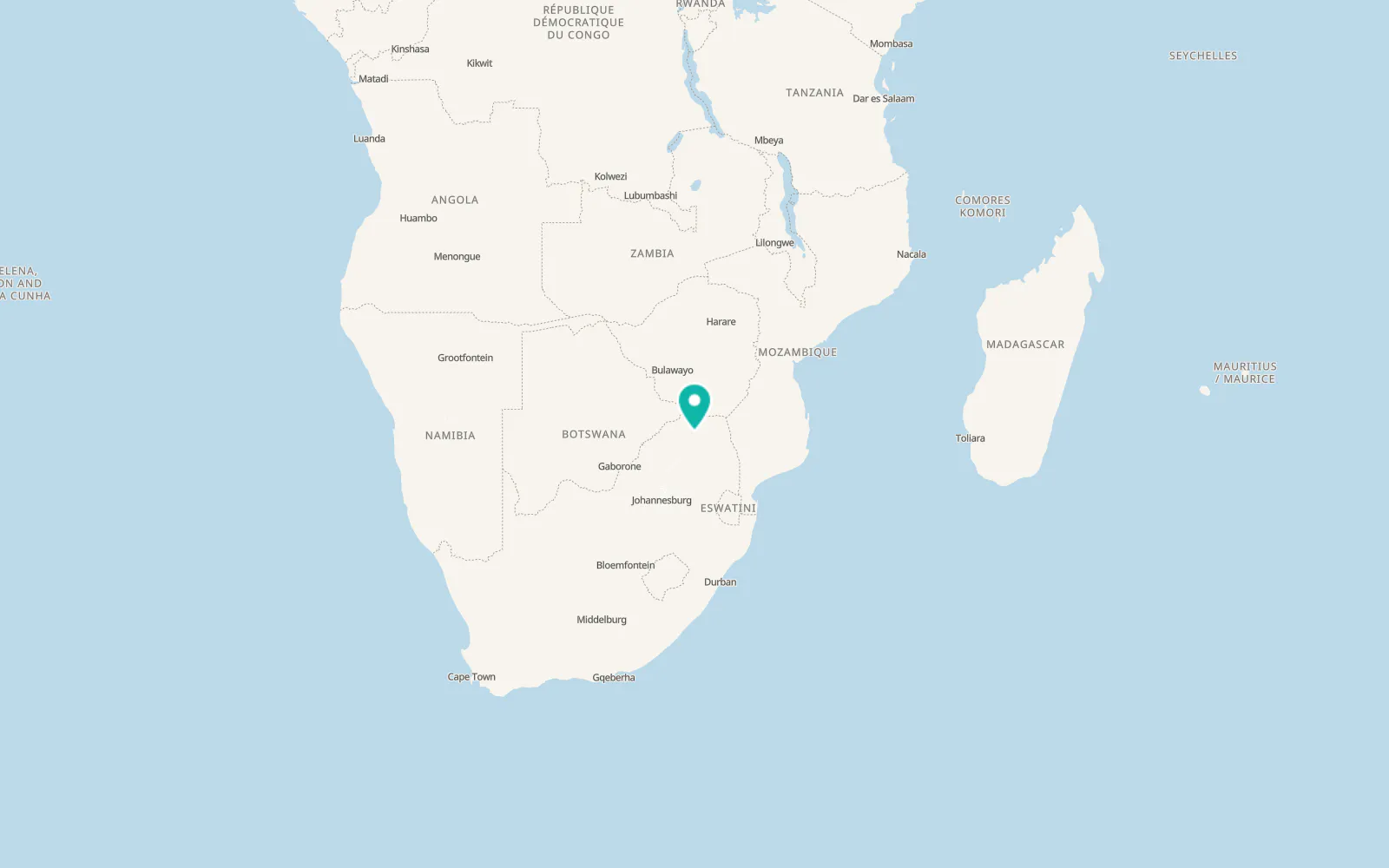Map of Louis Trichardt Airforce Base